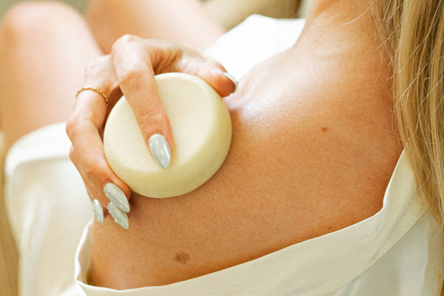 Nourish Body Lotion Bar a concentrated natural formula for deep skin moisturization.